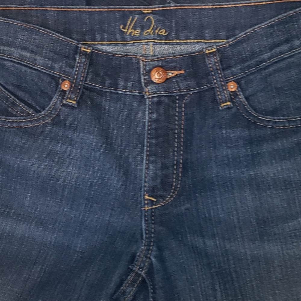 Old Navy diva lowest rise bootcut stretch jeans, womens sz 8, EUC - Picture 2 of 4